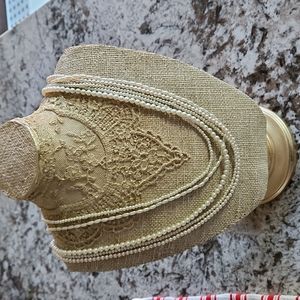 Favorite Fashion White Pearl 5 Strand Long Necklace